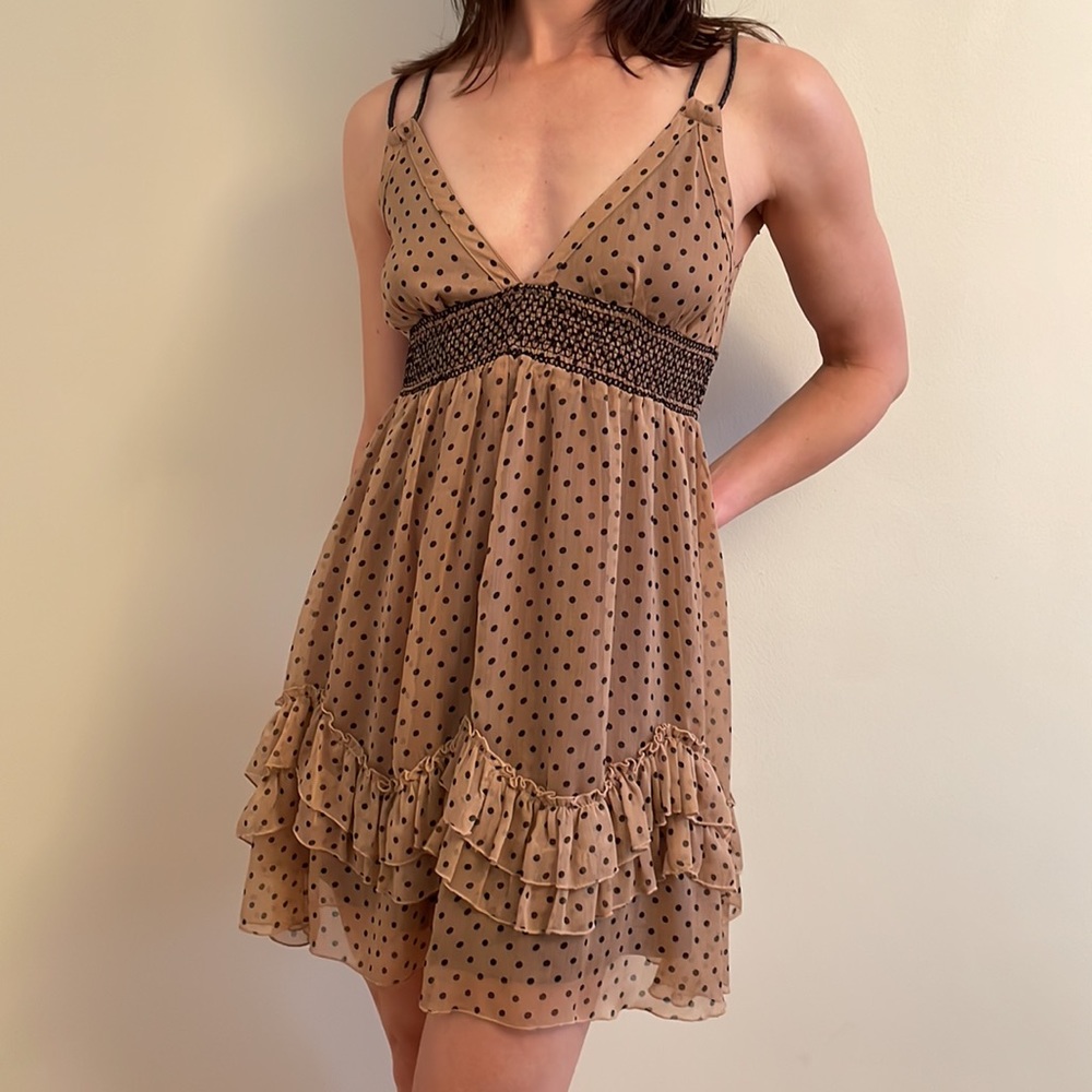 Boho Double Zero Polka Dot Dress